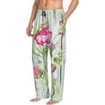 thumbnail image 2 of Fotbe Vintage Wood Background with Floral Men's Pajama Pants,Sleepwear Pants,Pj Bottoms Drawstring And Pockets-Medium, 2 of 9