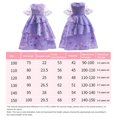 thumbnail image 5 of Figura de película de anime para niños, disfraz de cosplay, vestido de princesa con estampado floral morado para niñas, traje de falda, trajes para fiesta, día de los niños, 5 of 5