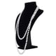 thumbnail image 2 of 2X Collar Con Cuentas Artificiales Blancas Perlas Imitativas Collar de Cadena para Mujeres, 2 of 5