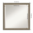 thumbnail image 4 of Amanti Art Parisian Silver Beveled Wood Wall Mirror 22.25 x 22.25 in., 4 of 10