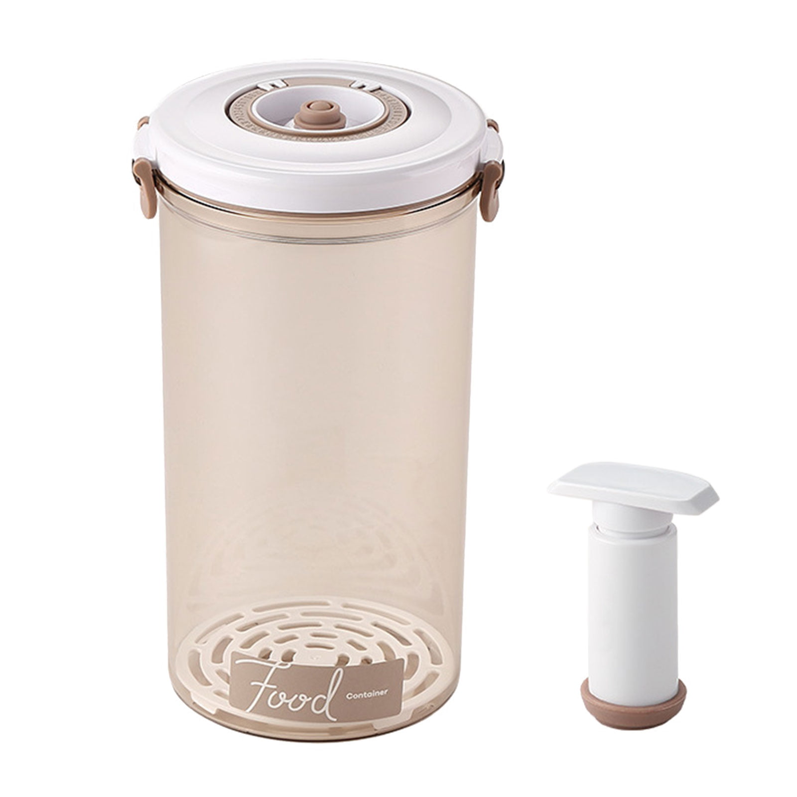 SUDE Kitchen Food Storage Container Jar Box Transparent Modern Vacuum  Airtight Lid Acrylic For Tea Spice Legume Pasta Cuisine