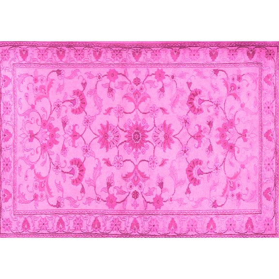 Ahgly Company Indoor Rectangle Persian Pink Traditional Area Rugs, 5' x 7'