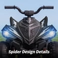 thumbnail image 4 of Hikiddo 24V ATV Kids 4 Wheeler, Spider Electric Four Wheeler for Kids Ride on Toy, 16" Extended Seat - Black, 4 of 9