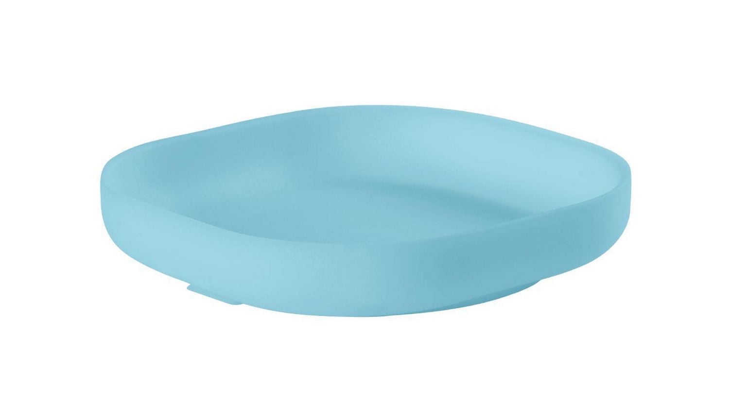 Assiette silicone ventouse bleu ciel