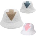 thumbnail image 2 of KAIYANG Cómodo gorro de pescador de felpa suave y esponjosa para hombres y mujeres (flecha rosa), 1 unidad, 2 of 4