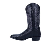Dan Post Boots Mens Winston Lizard Embroidered Pull On Round Toe Cowboy Mi