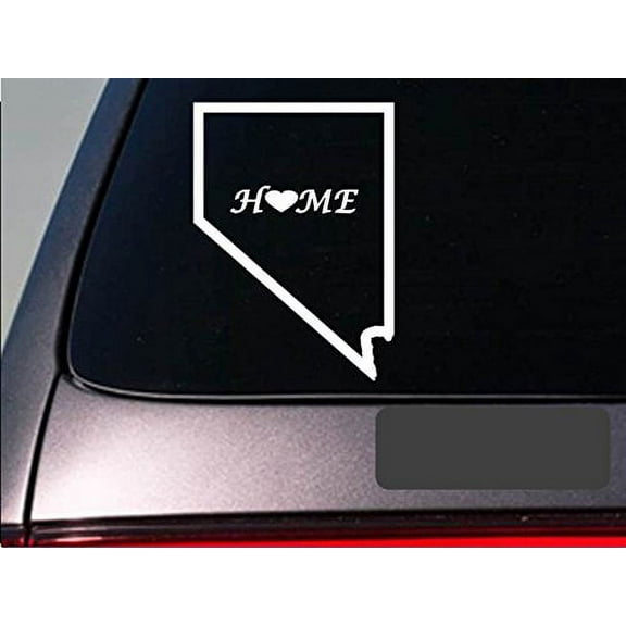 Nevada home 6" sticker *E685* state outline home map decal vinyl