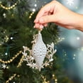 thumbnail image 5 of Christmas Decorations, Hanging Ornaments, Festive White Plastic Hanging Decoration for Doors Walls and Trees, Durable Reusable Christmas Décor Accessory, 5 of 7
