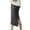 Grey, variant on Ediodpoh Womens Skirts Winter Wool Knit Pencil Skirt Mid Length High Waist Plus Size Thick Side Slit Pencil Skirt Knee Length Skirts for Women Coffee L