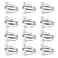 thumbnail image 1 of CSChome Napkin Rings Faux Pearl Napkin Ring Set Metal Spring Napkin Holder for Wedding Birthday Table Decoration, 1 of 7