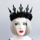 thumbnail image 2 of Diadema con corona negra YONGSHENG gótico oscuro Halloween tocado maquillaje, 2 of 5