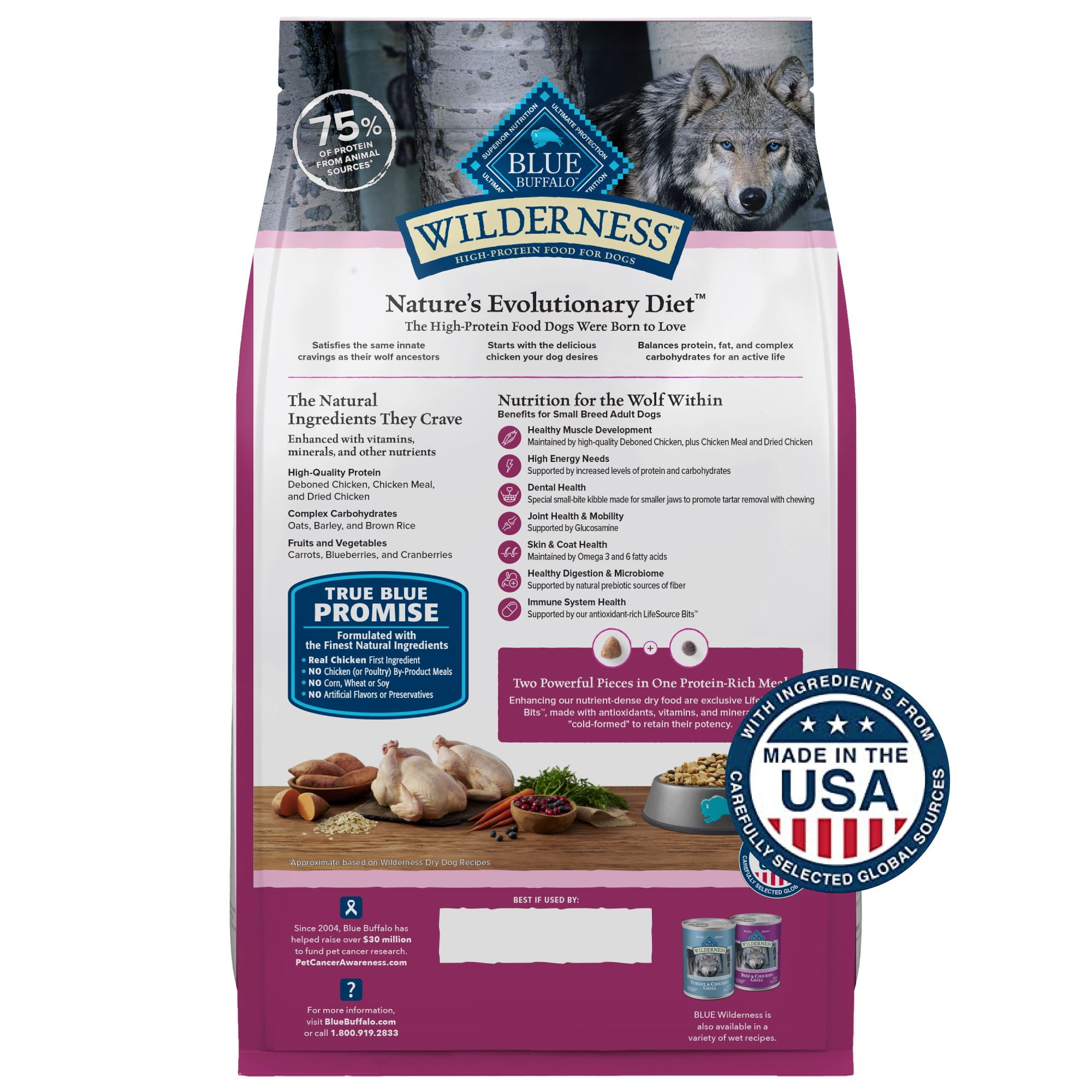 Blue wilderness dry dog fashion food