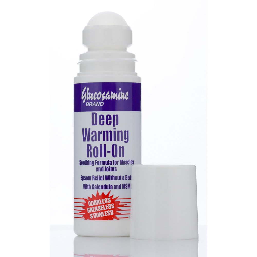 Glucosamine Pain Relief Deep Warming RollOn Gel. Pain Relief Gel for Joint Pain, Arthritis