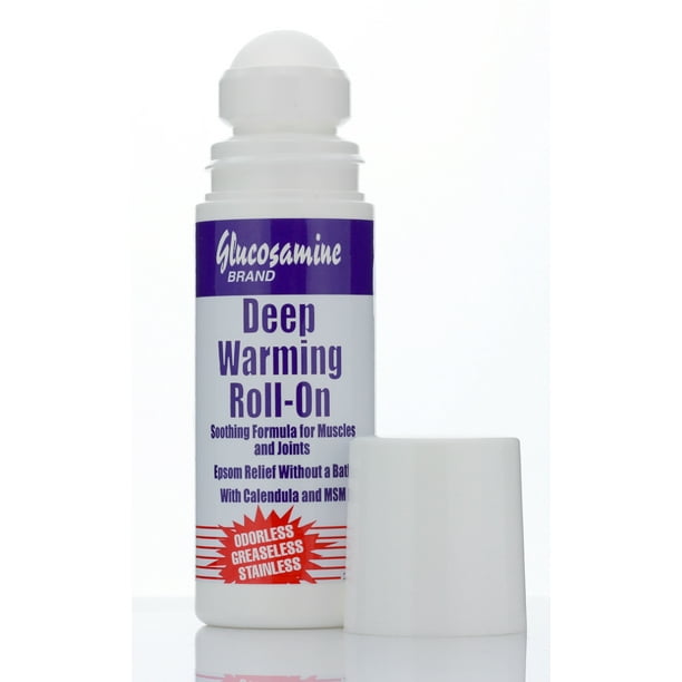 Glucosamine Pain Relief Deep Warming RollOn Gel. Pain Relief Gel for Joint Pain, Arthritis