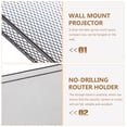 thumbnail image 3 of KALLORY Wall-Mounted Iron Rack Shelf for Router - Simple and Room Organizer, 1 Set, 3 of 7
