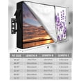 thumbnail image 7 of Outdoor TV Cover 40 to 43 Inch Weatherproof, Purple Lavender Floral Waterproof TV Screen Protector for Outside Decor with Zipper and Pocket 40"L x 25"H , Rustic Plants, 7 of 7