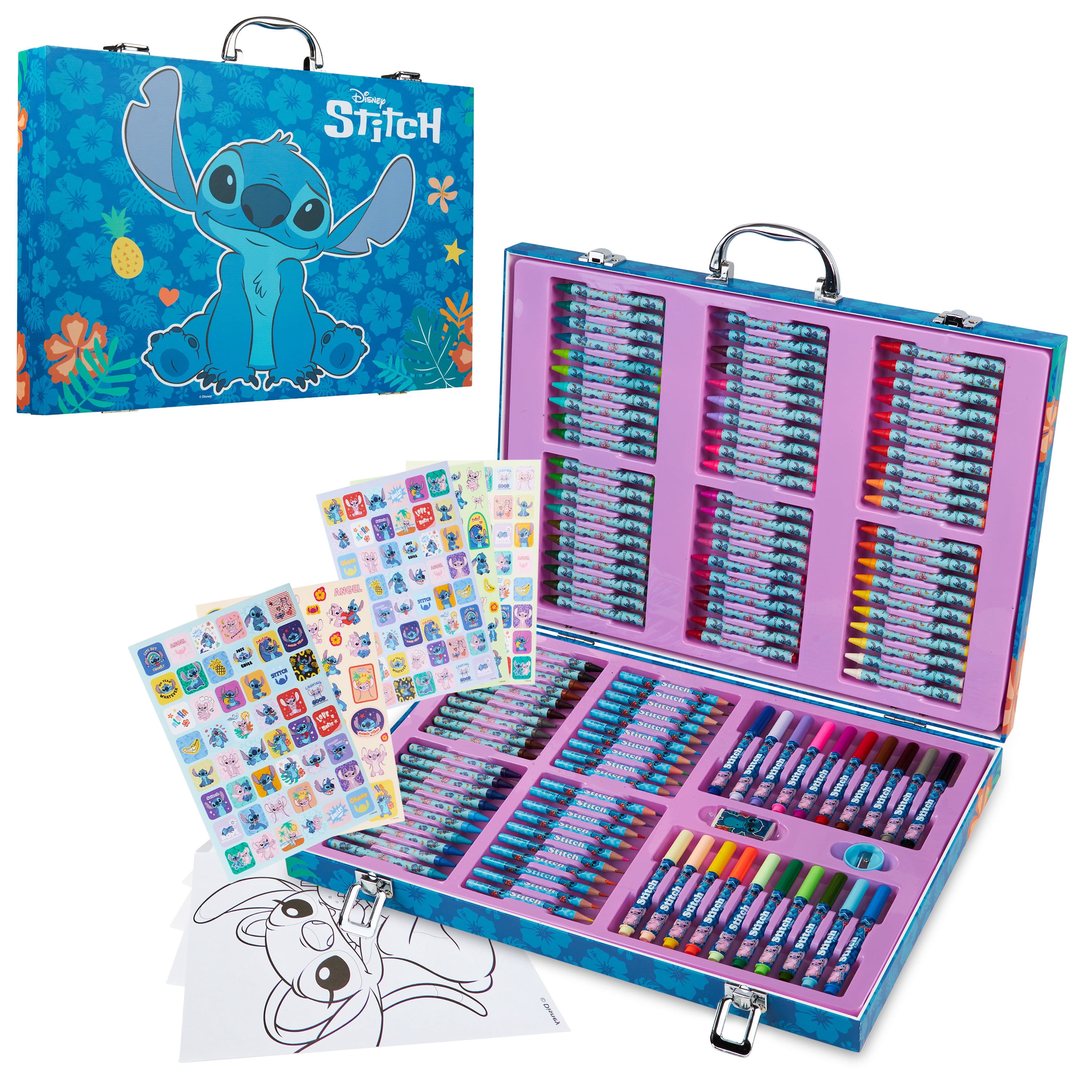 Stitch Inspirational Art Case 130+ Pieces Colouring Set