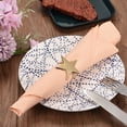 thumbnail image 5 of Uxcell Napkin Rings, 6 Pack 40mm Inner Diameter Alloy Star Napkin Buckles, Silver Tone, 5 of 5