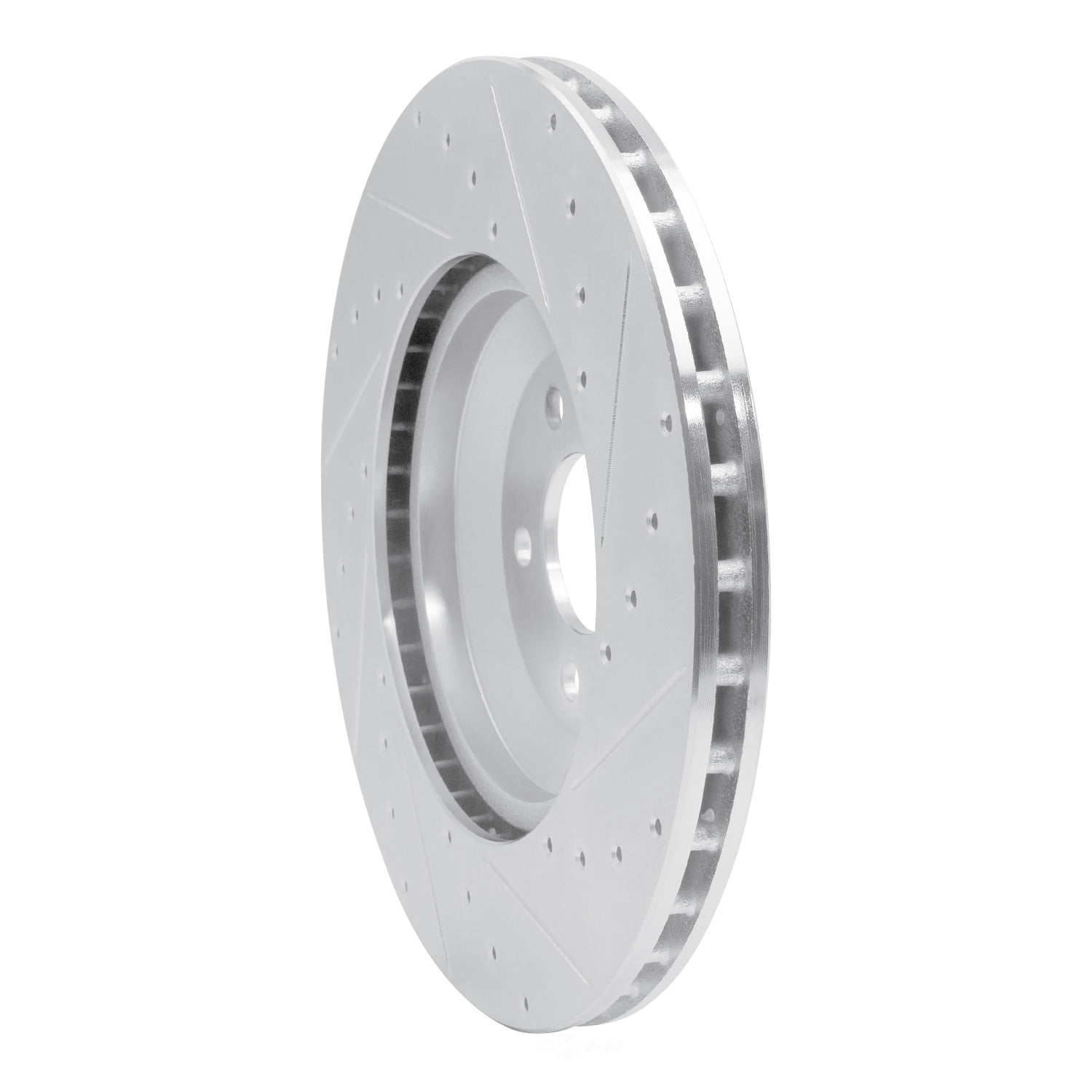 Dynamic Friction Company 631-63166L DFC Brake Rotor - Drilled And Slotted - Silver