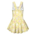 thumbnail image 5 of Tutolipy Comes with Lining Toddler Girls One Piece Swimsuits, Sleeveless Bodysuit Design Back Strap Girls One Piece Swimsuit with Skirt for Beach Summer Size 10-11 Years, 5 of 8