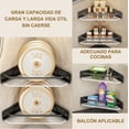 thumbnail image 3 of 2 Estante De Almacenamiento De Esquina Para Baño Y Jaboneras Modelo Negro, 3 of 4