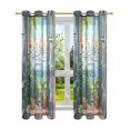 thumbnail image 7 of Yayeee Window Curtains Light Filtering 63"x42" Grommet Panel Pair Home Living Room Decor, Blue Sea Boat, 7 of 7