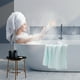 thumbnail image 1 of Toalla de baño de fibra de bambú para adultos | Toallita gruesa y suave absorbente | Uso de spa y salón de lujo respetuoso con la piel | Sensación de manta de secado rápido | 140x70cm | Paquete, 1 of 6
