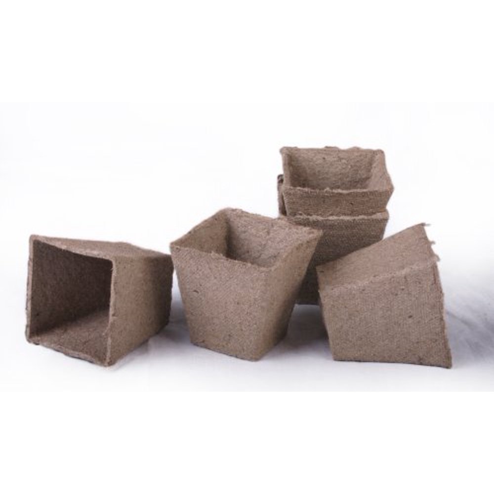 150 NEW Square Jiffy Peat Pots Size 3x3 Pots Are 3 Inch Square At the