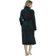 thumbnail image 3 of HEARTNICE Womens Fleece Robes, Plush Long Bathrobe Soft Warm Robes,(Black,2XL-3XL), 3 of 6