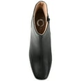 thumbnail image 5 of Journee Womens Kelssa Square Toe Kitten Heel Ankle Booties, Widths Available, 5 of 10