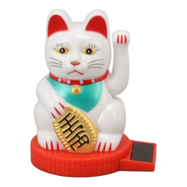 Lucky Cat, Brazo que agita con energía solar Fortune Cat Brazo que agita con energía solar Lucky Cat Rendimiento probado