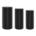 thumbnail image 6 of 3 Pcs Black Cylinder Pedestal Stands,Cylinder Pedestal Display for Wedding Baby Shower Event Decor, Round Pedestals Stand for Parties, Pillars for Wedding Birthday Party Art Decor, 6 of 18