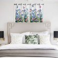 thumbnail image 3 of Blue Spring Floral Kitchen Curtains Window Panels, Pink Flowers Butterfly Wooden Watercolor Insulated Window Treatment Curtain, Grommet Curtains for Bedroom/Living Room/Bathroom, 2 Piece 42"Wx54"L, 3 of 8