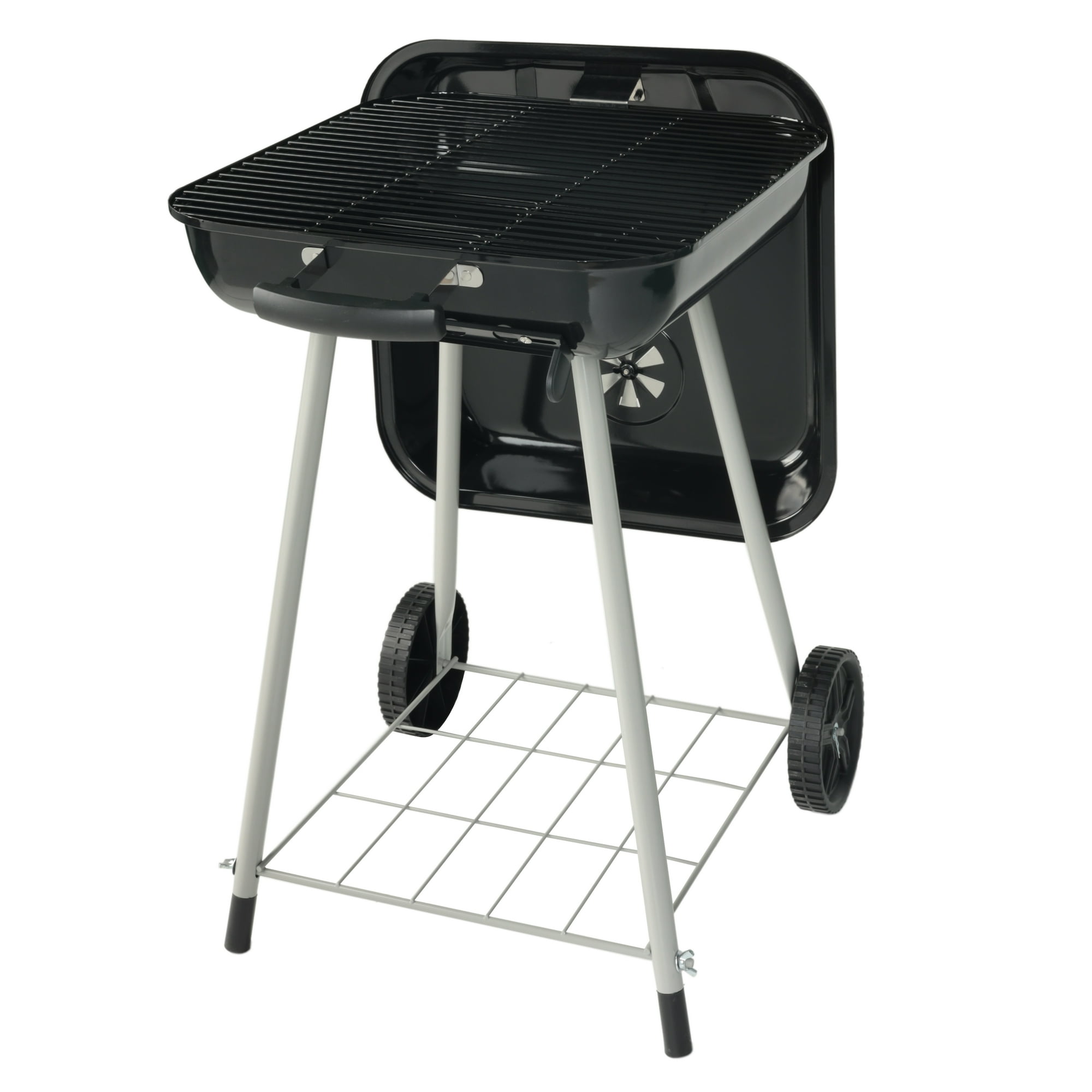 Expert Grill 17.5 Inch Charcoal Grill with Wheels and Adjustable Dampers