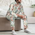 thumbnail image 7 of Sikiie Lilies Flowers Mens Pajama Set, Soft Warm Long Sleeve Sleepwear, Cozy Button-Down Pjs for Men-XX-Large, 7 of 7