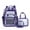 Purple, variant on SDJMa 3 Pcs Clear Backpack, Heavy Duty Transparent Bookbag with Lunch Bag and Cosmetic Bag, See Through Backpack Stadium Approved for School Work Gym Travel