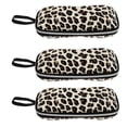 thumbnail image 1 of Estuches para gafas de sol cuadrados de 3 piezas, resistentes al aplastamiento, con diseño de leopardo, 1 of 5