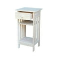 thumbnail image 6 of International Concepts Unfinished Solid Wood Mission Telephone Stand, 6 of 9