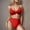 Red, variant on UTSJKR Bikini Sets for Women Cheeky Bikini Swimsuits Sexy Bathing Suits 2Pc High Waisted Cute Swimwear Push Up Bikini Green M