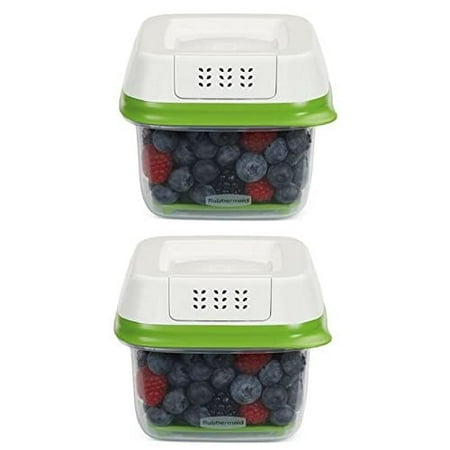 FreshWorks Produce Saver Food Storage Container, Small Square, 2.5