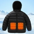 thumbnail image 2 of REDARER Boys Heated Jacket Rechargeable Battery Powered Warm Winter Coat with Heating Pad for Kids Youth Cold Weather Outdoor Activities,Size:9-10 Years, 2 of 7