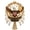 Eagle Shield, variant on Vintage Filigree Metal Christmas Tree Topper with Crescent Moon, Hanging Prisms, Star Charms and Heart Plaque for Holiday Mantel and Shelf Decor (Polar Bear Family-20cm)