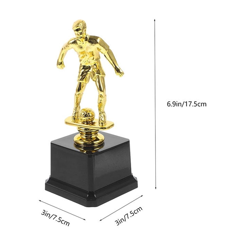 WEUVEB Set of 2 Elegant Soccer Trophy Cups for Awards, Achievements, and Sports Decor