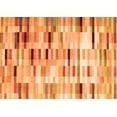 thumbnail image 1 of Ahgly Company Indoor Rectangle Abstract Orange Contemporary Area Rugs, 4' x 6', 1 of 1