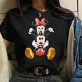 thumbnail image 2 of Disney Mickey and Minnie 100% Cotton T-shirt Cute Women's Top O-Neck Summer Kawaii Mickey Mouse Casual Tee Free ShippingXS Gao Jinjia LED, 2 of 2