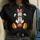 thumbnail image 2 of Disney Mickey and Minnie 100% Cotton T-shirt Cute Women's Top O-Neck Summer Kawaii Mickey Mouse Casual Tee Free ShippingS Gao Jinjia LED, 2 of 2