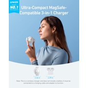 Anker MagSafe Compatible MagGo UFO 3-in-1 Charger, iPhone 17 Wireless Charging Station, 15W Qi2 Certified, Foldable Travel Charging Pad