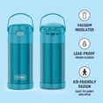 thumbnail image 3 of Botella de agua Thermos FUNTAINER Kids de 350 ml, color verde azulado con pajita, 3 of 7