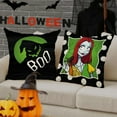 thumbnail image 5 of Halloween Jack Decorative Throw Pillow Covers 16 x 16 Set of 4, Green Black Sally Monster Boo Cushion Case Decor, Funny Holiday Polka Dot Home Decoration for Sofa Couch, 5 of 7