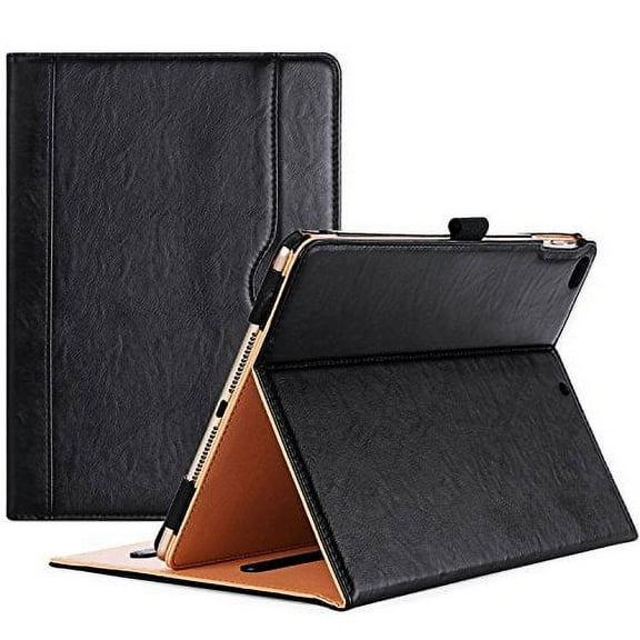 ProCase Leather Folio Case for iPad 9.7 Inch iPad 6th/5th Generation/iPad Air 2/Air 1 -Black